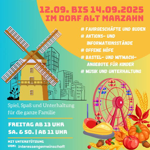 28. Alt-Marzahner Erntefest mit 30. Umweltfest