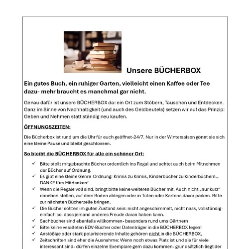 Unsere Bücherbox...