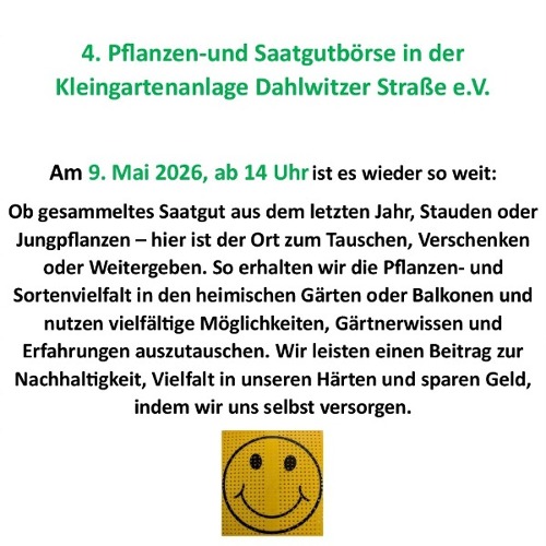 Pflanzen- und Saatgutbörse