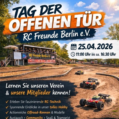 Einladung zum Tag der offenen Tür beim RC Freunde Berlin e.V.