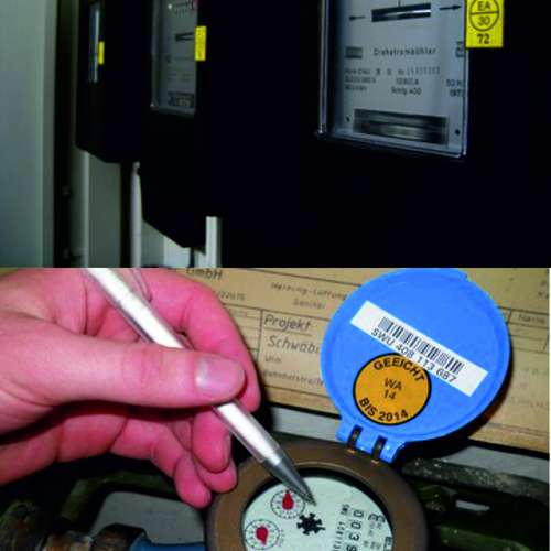 Ablesung Strom & Wasserzähler (zweiter Termin)